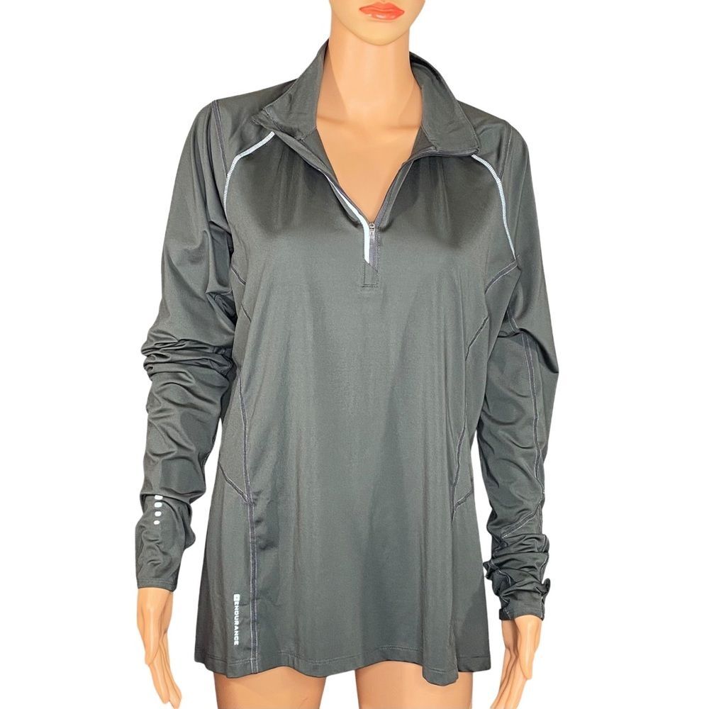 OGIO Endurance Gray Pull Over Quarter-Zip Size XL Performance Wear Gym Work Out